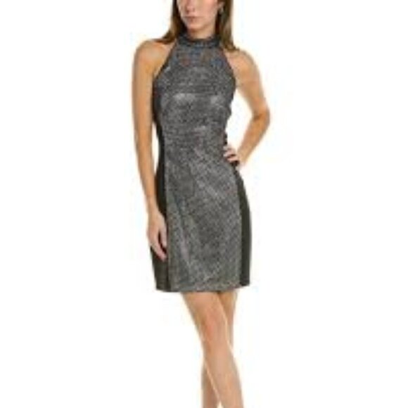 SHO by Tadashi Shoji Scuba Sheath Dress Size 8 NWT - Picture 1 of 4
